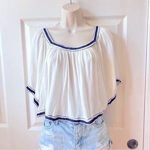 Boho embroidered crop top